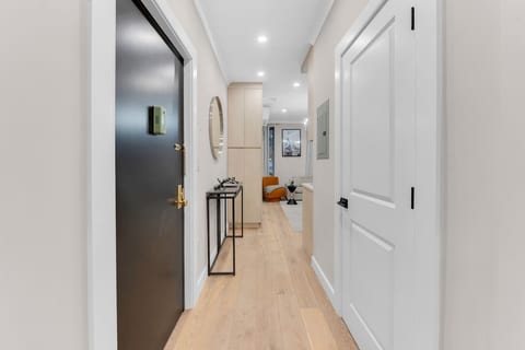 Kitchen detail with coffee maker, pantry essentials, and all the comforts of home.