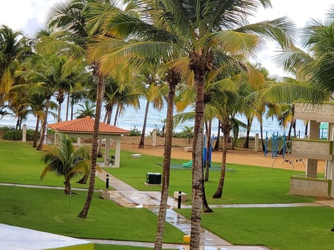View from one of the 6 balconies. Just a few steps to the beach.