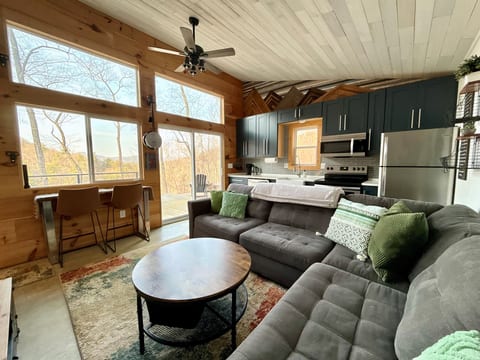 Board games, books, and mountain views set the tone for quiet, connected evenings at Wrigs Ridge.