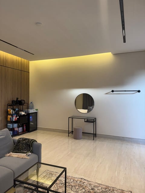 Studio with kitchen and coffee corner