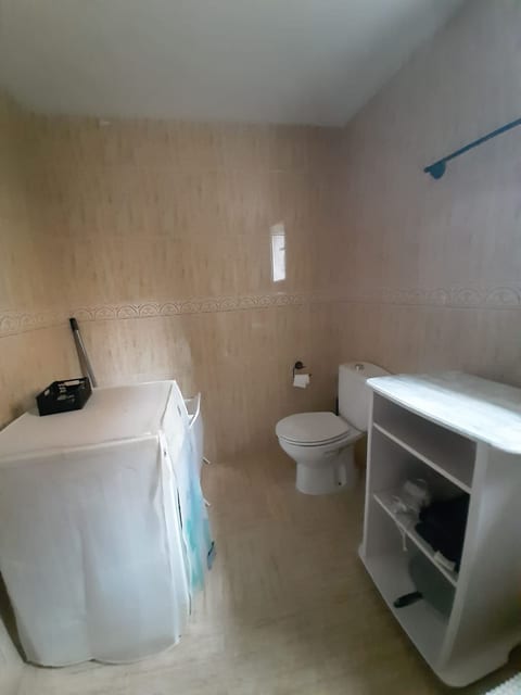 bathroom with washing machine