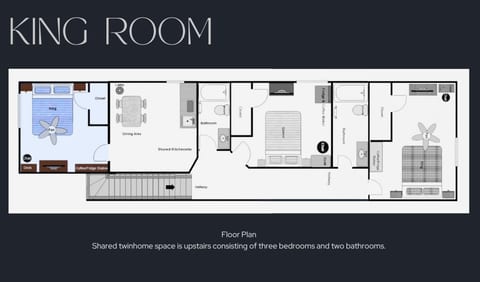 King Room + Kitchenette (upstairs)
