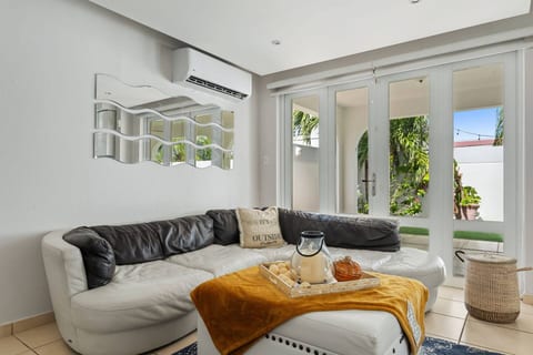 Stylish open living area perfect for relaxing together.