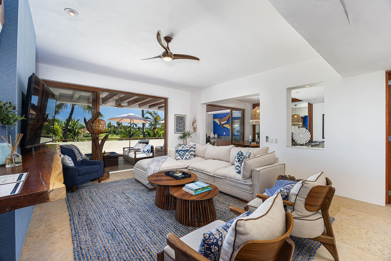 Punta Mita | 4 Bedrooms | 4.5 Baths | Golf Course Views (Casa Azul | Bahia 22)