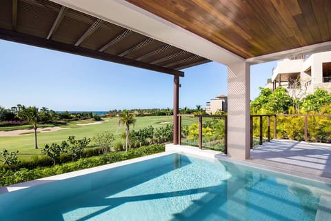 3bed Condo- Private Pool / Golf Cart/Ocean View/HK (Las Marietas F101)
