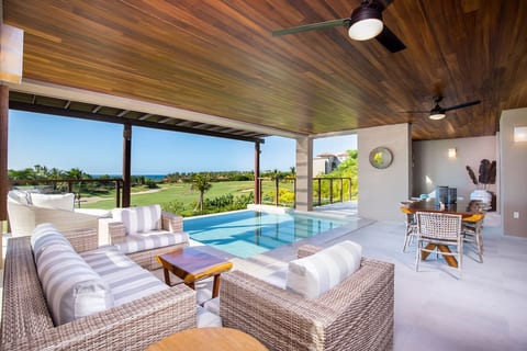 3bed Condo- Private Pool / Golf Cart/Ocean View/HK (Las Marietas F101)