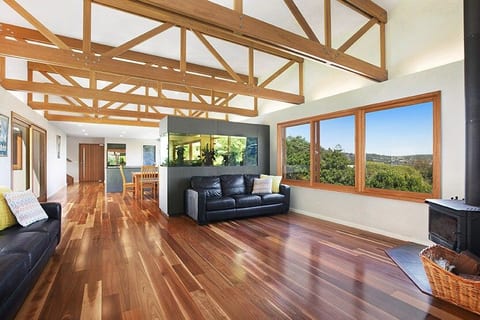 lounge room looking to kitchen