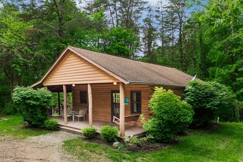 Private tucked into the woods