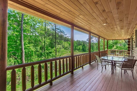 Upper-level wrap-around porch