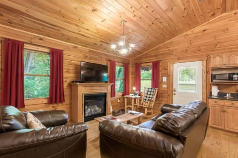 Cozy family room with TV
