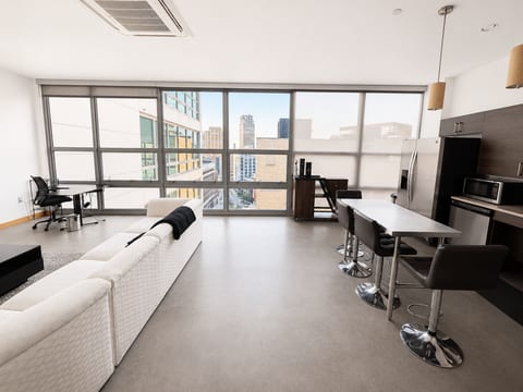 Modern Downtown Loft with Skyline views