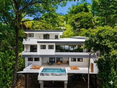 back of villa