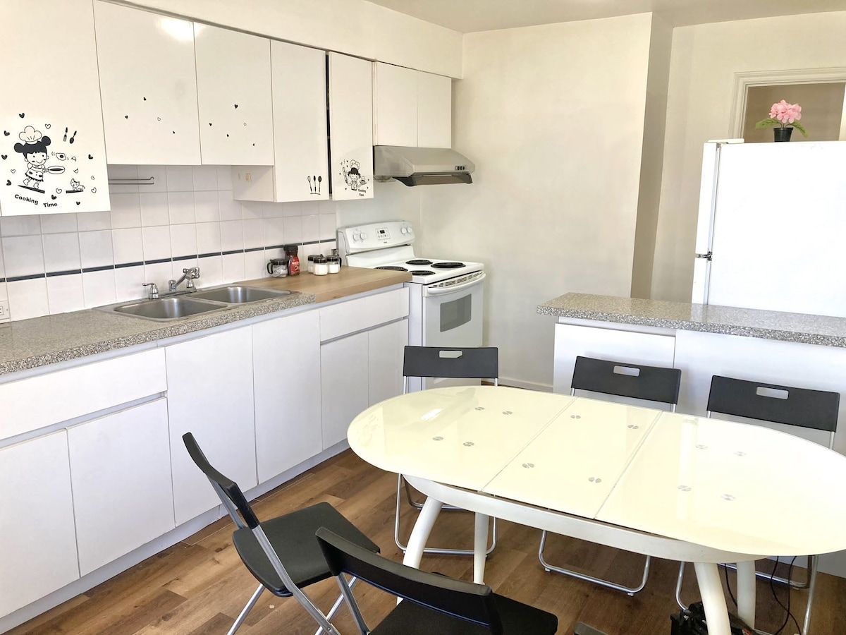 3 BR 1.5 bath on 2nd Floor Private Suite @ Vanroy