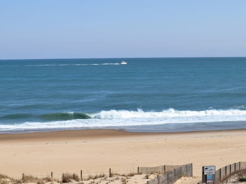 The Ocean City beach at 51st Street in front of Worcester House