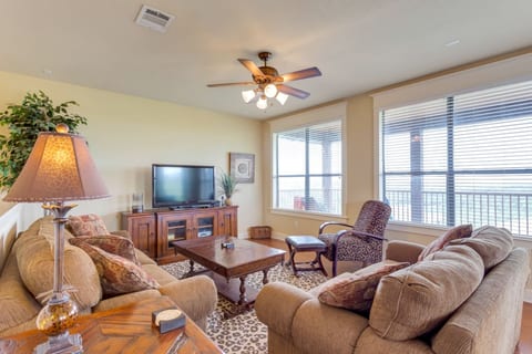 Living Area with Lake View