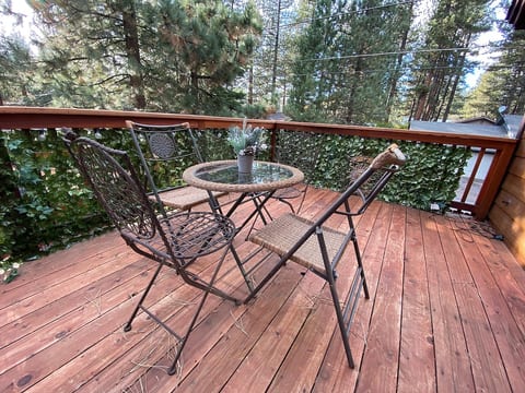 Deck connected to the living room
