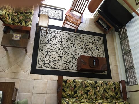 High ceiling, view from 2nd floor bedroom