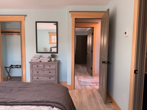 Cozy bedroom with modern touches