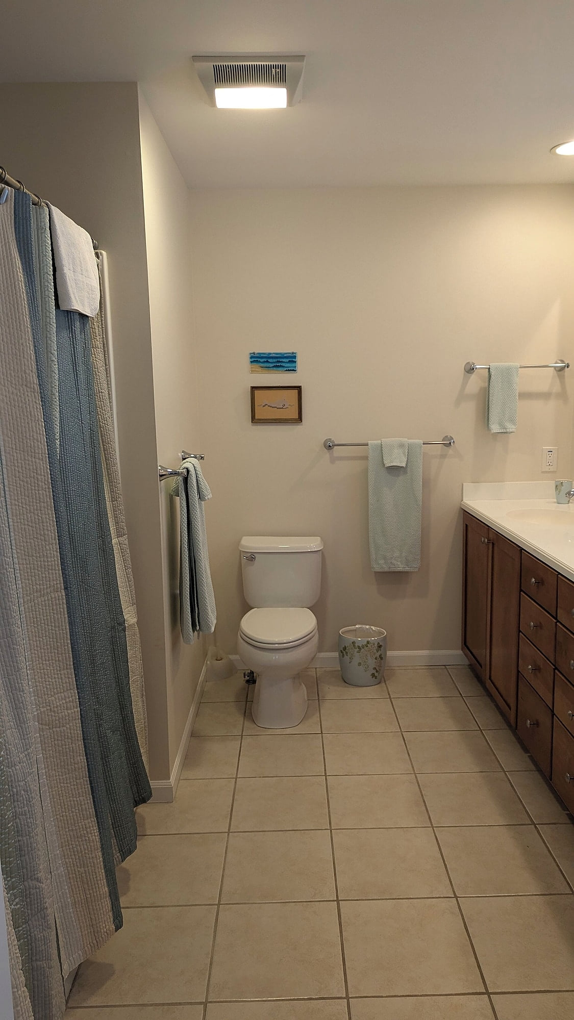 Primary Bath with double vanity and large garden tub/shower