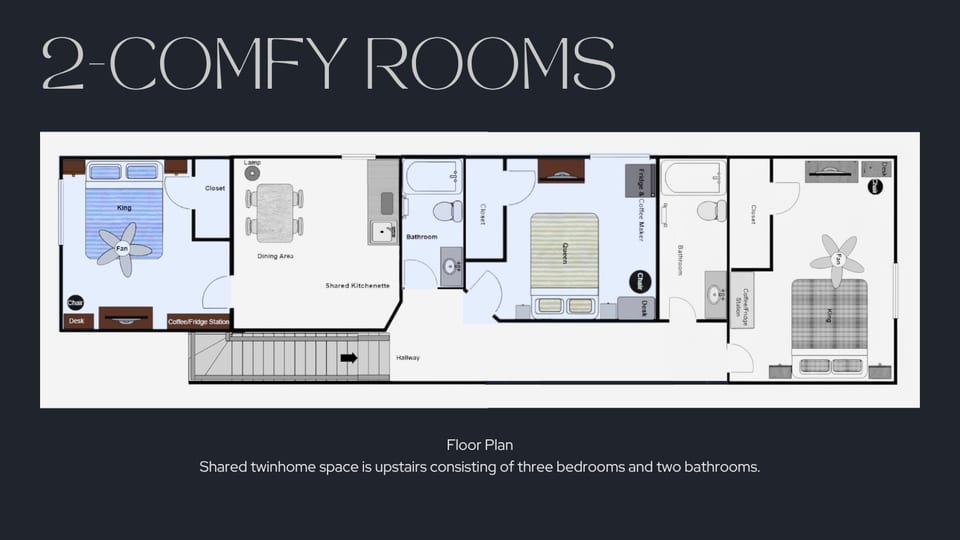 2 Comfy Rooms/Bath + Kitchenette (upstairs) - Williston