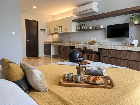Welcome to your new base in Playa! A bright, open-layout space perfectly designed to balance relaxation and your remote work routine.