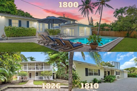 3-Home Compound 12BR/7BA w/ Pool & BBQ, Sleeps 24