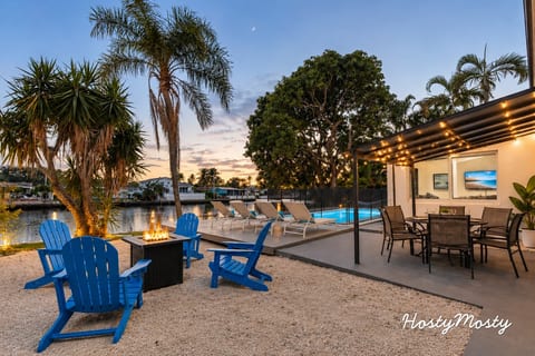 Waterfront Family Getaway with Pool BBQ FirePit