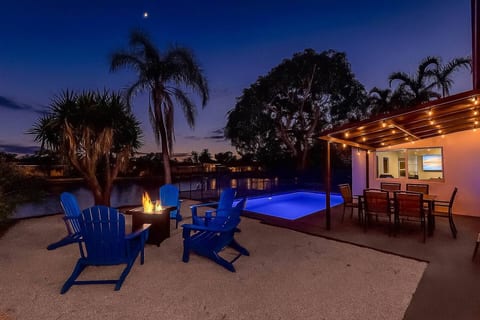 Waterfront Family Getaway with Pool BBQ FirePit