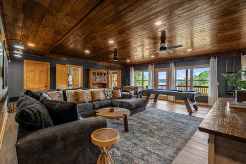 Stunning basement for creating family memories