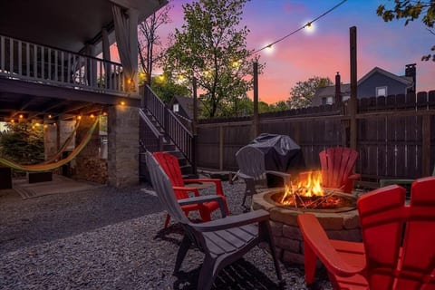 Twilight fire pit