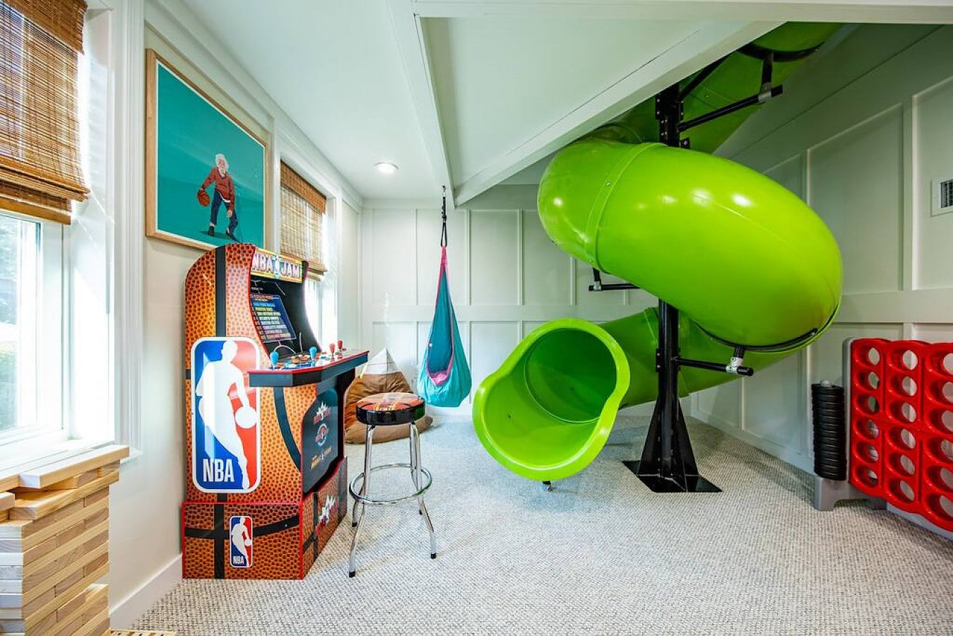 King & Queen of the Poconos: IndoorSlide + FirePit