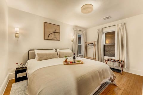 Enjoy a restful night in the second-floor bedroom, featuring a luxurious king bed for ultimate comfort and relaxation.