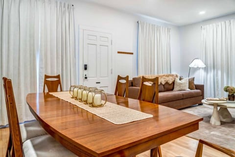 Enjoy meals together in the charming dining area of Unit 1. With a cozy setup and seating for your group, it’s the perfect spot for sharing a delicious breakfast, casual lunch, or a home-cooked dinner during your stay.