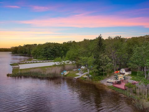The property is just steps away from the community beach.