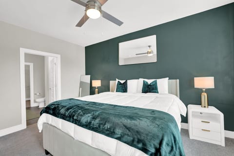 Retreat to a plush king bed with hotel-quality comfort and designer finishes.