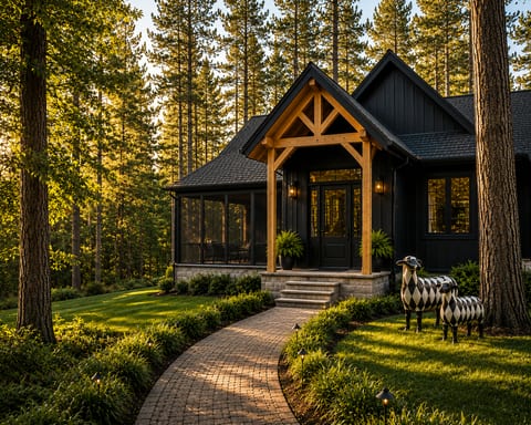 Colonial Timber Cottage, in the woods