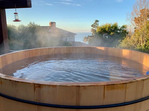 Chlorine free, cedar hot tub