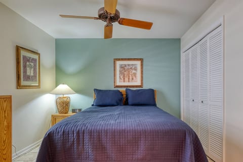 Master has a queen size bed