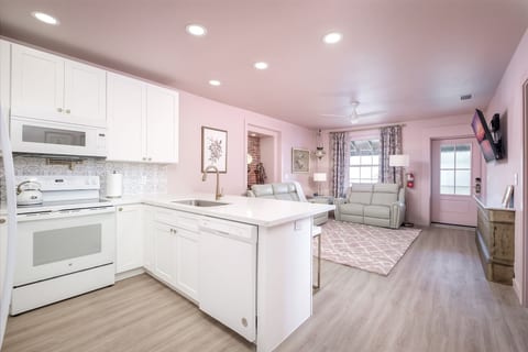 Newly remodeled apartment with fully equipped kitchen and open concept living space!