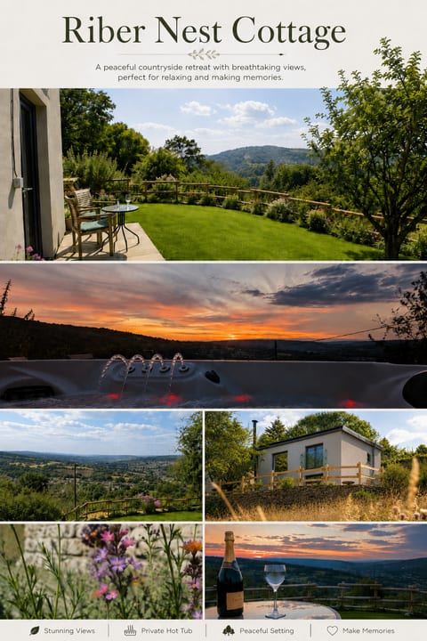 Riber Nest Cottage ... Space to Unwind, views to Inspire
