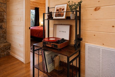 Cozy Cabin Retreat | Hot Tub, Vinyl & Views image 5