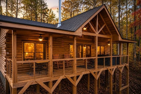 Cozy Cabin Retreat | Hot Tub, Vinyl & Views image 1