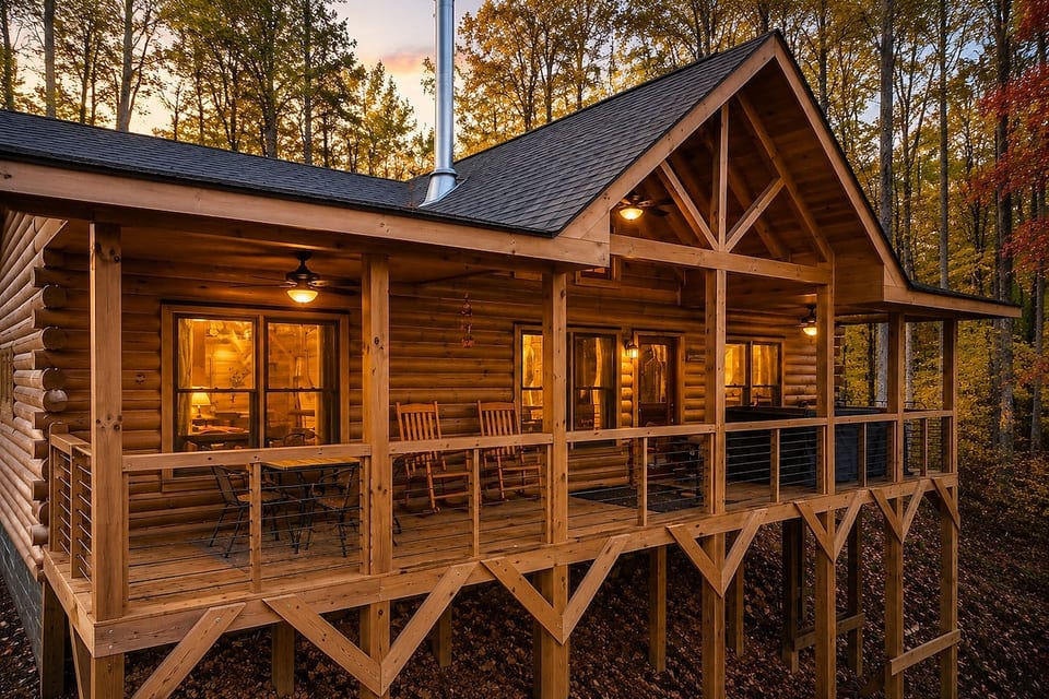 Cozy Cabin Retreat | Hot Tub, Vinyl & Views image 1