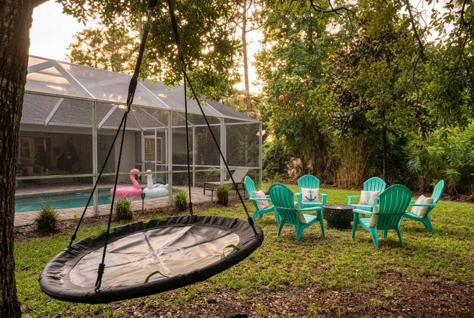 Pool | Fire Pit | Close to beach | NO EXTRA FEES - Palm Coast