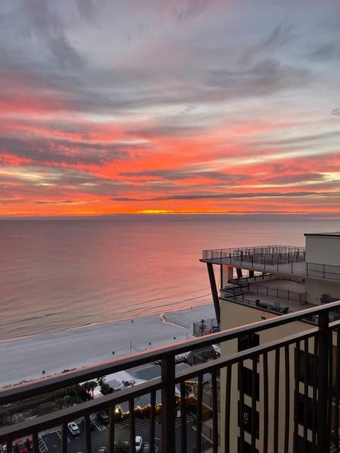 beautiful sunset during one of our trips