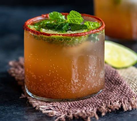 Ginger Beer with tamarind fennel infusion mocktail