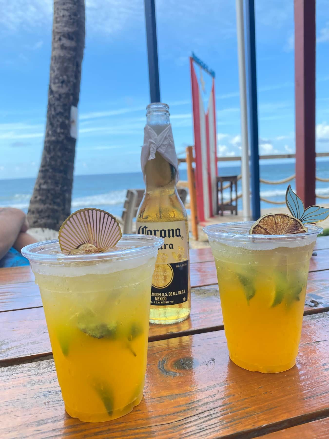 Parcha (passionfruit) mojitos in Islote in Arecibo