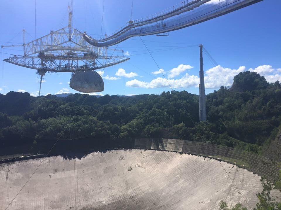 Arecibo Observatory (taken in 2016). It has sustained extensive damage in recent years :(