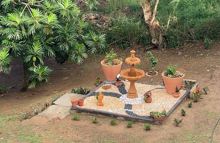 Our backyard rock garden