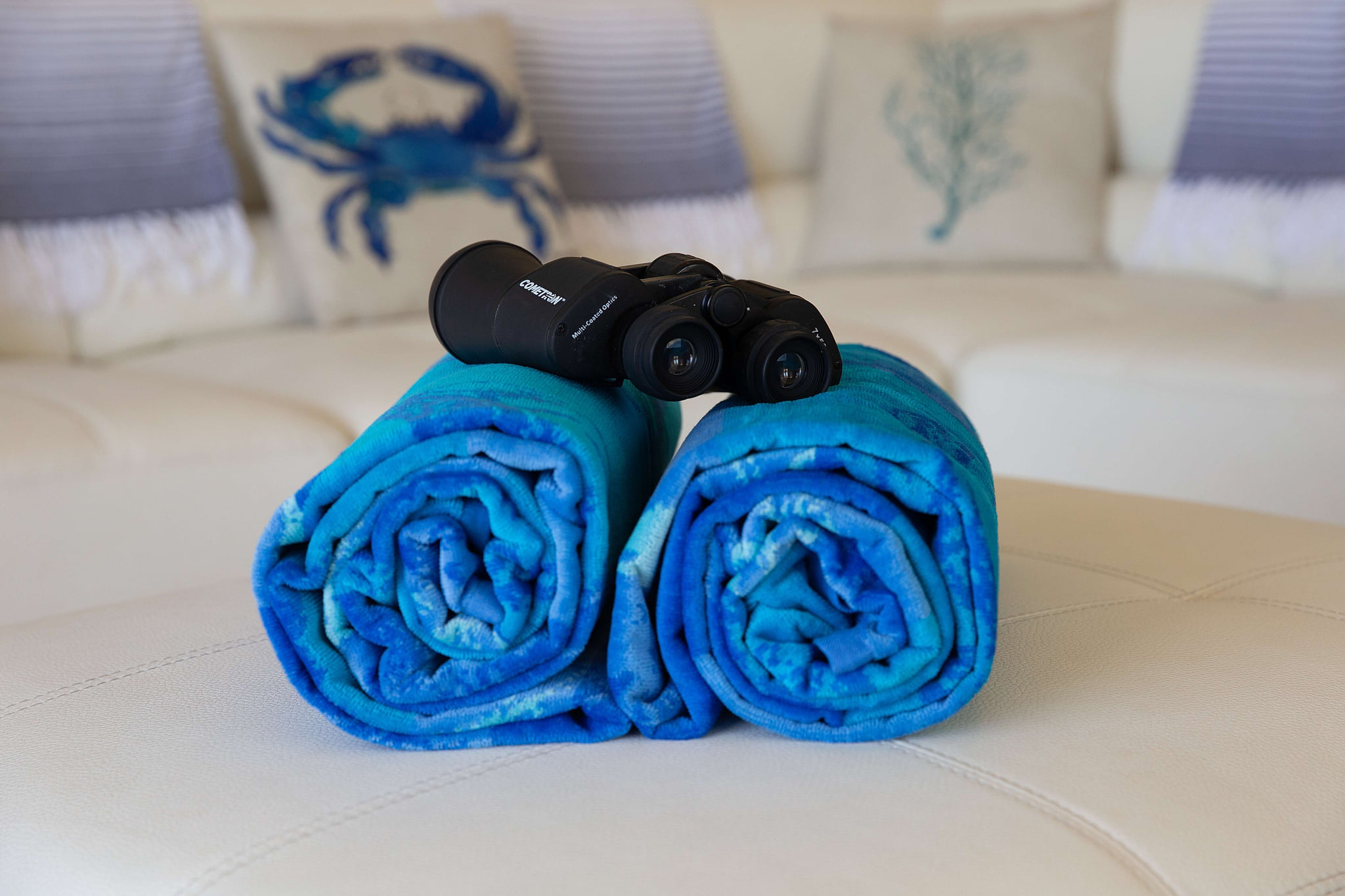 Plenty of Beach towels are provided.